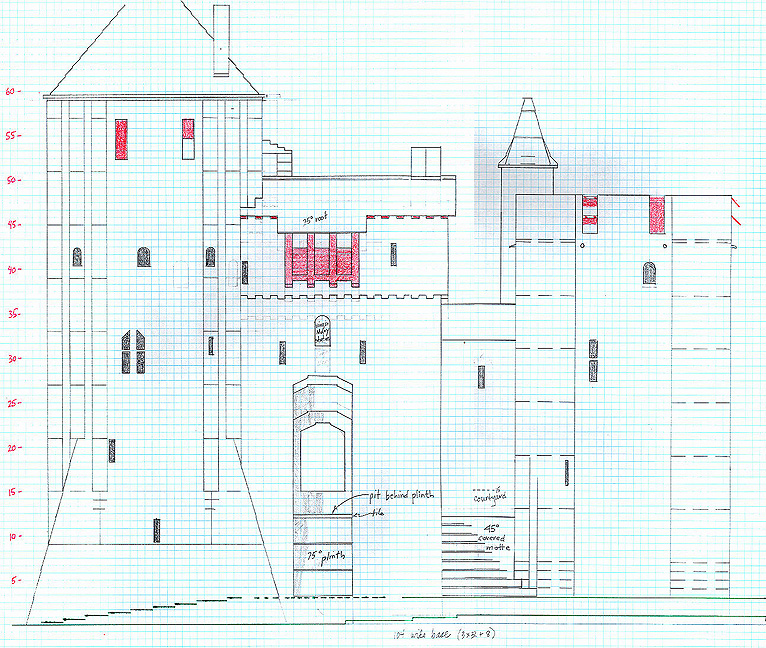 Plan of Castell Coch to make out of Lego