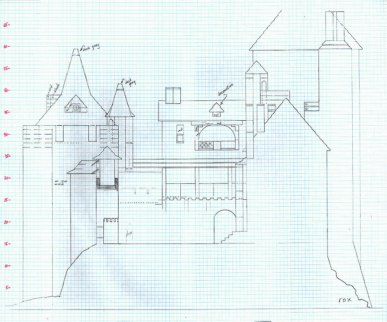 Plan of Castell Coch to make out of Lego