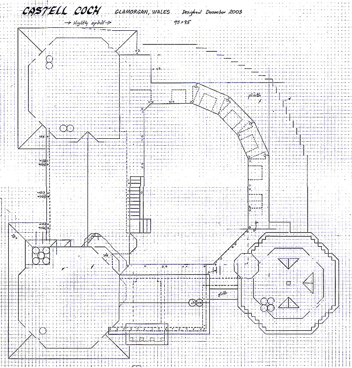 Plan of Castell Coch to make out of Lego