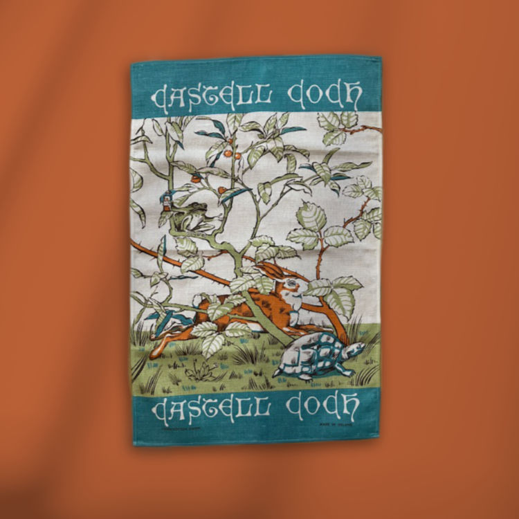 Tea towel with illustrations from Castell Coch by Sue Shields