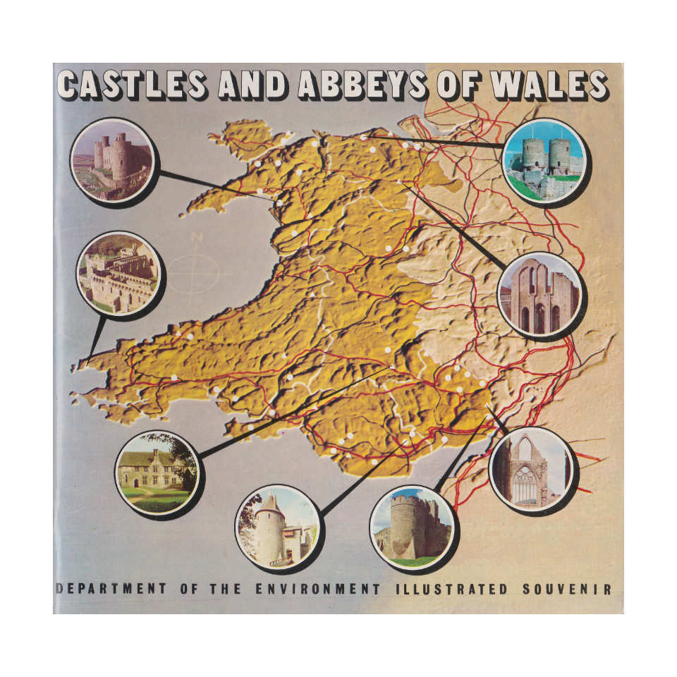 Front cover of the book, "Castles and Abbeys of Wales"