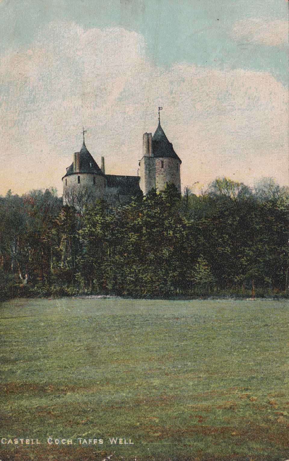 Postcard of Castell Coch posted in 1908
