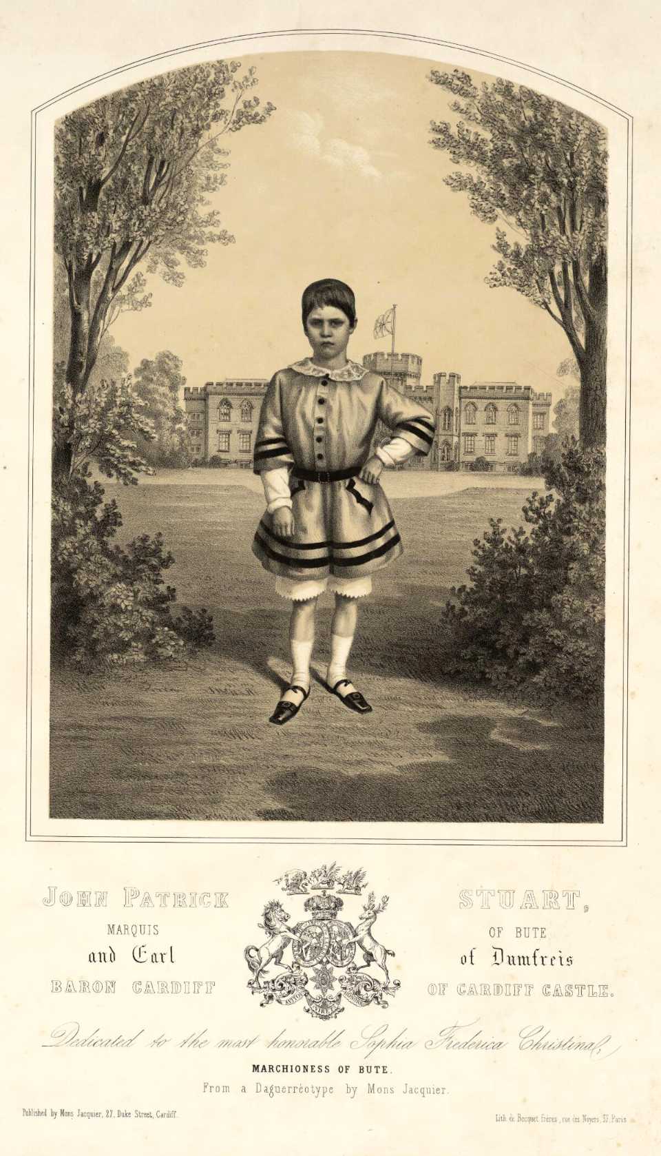 Portrait of a young John Patrick Stuart by Joseph Jacquier