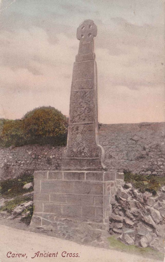 1916 postcard of the Ancient Cross in Carew