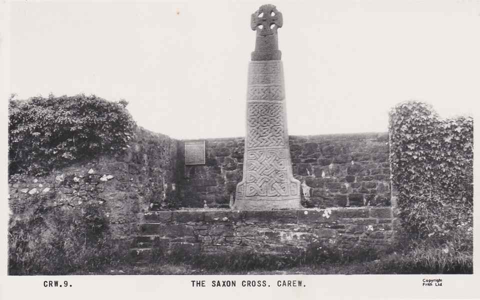 Francis Frith postcard of the Saxon Cross in Carew