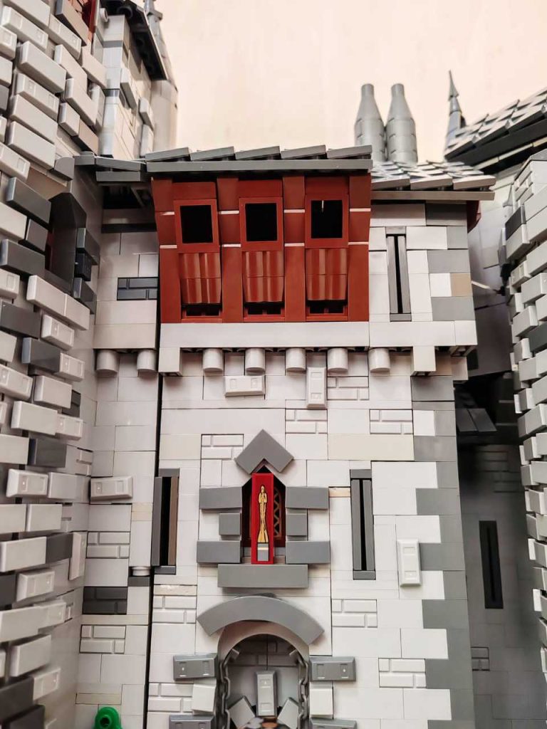 Lego model of Castell Coch's entrance