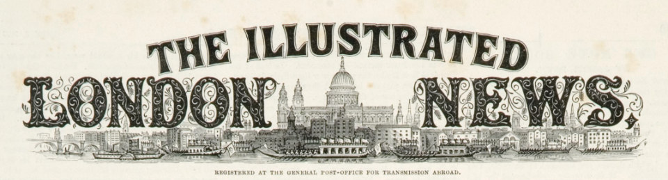 Banner design for the London Illustrated News from 1892.